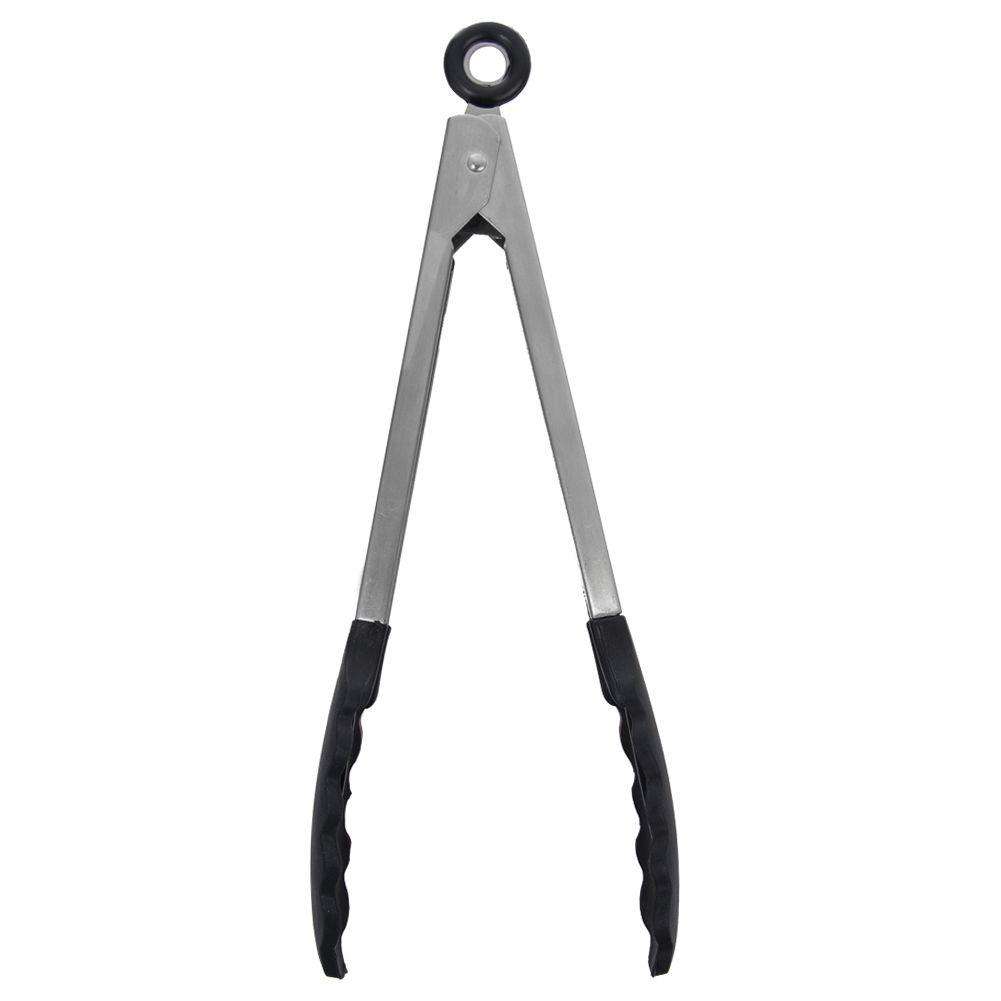 Cleste bucatarie Orion, Silicon, 35 cm, Argintiu/Negru